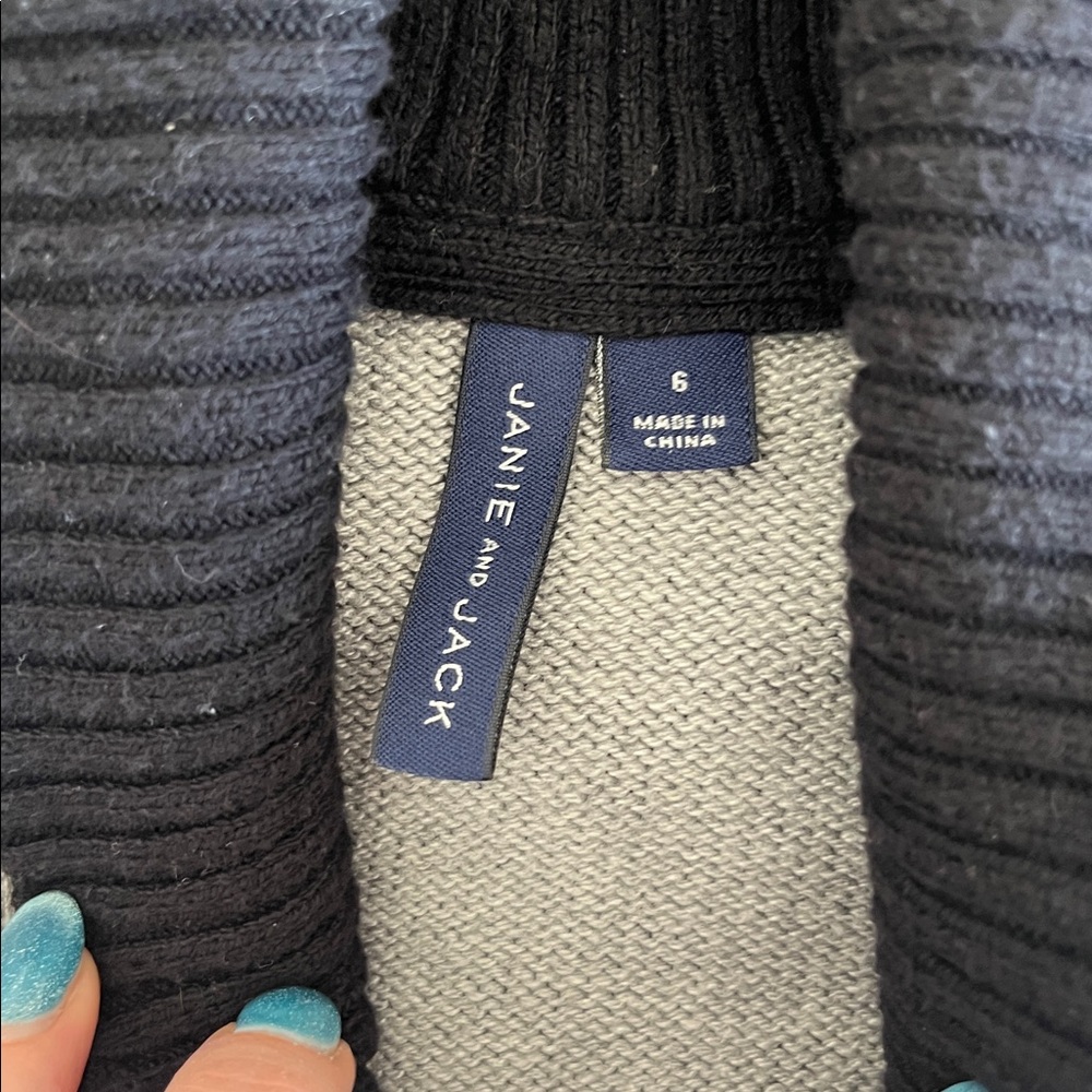 Janie and Jack Boys Fair Isle Cardigan - Picture 2 of 4